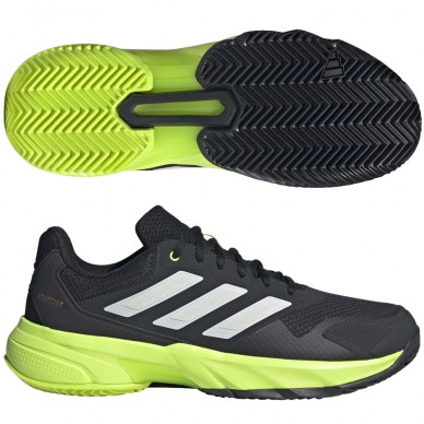 Zapatillas Adidas Courtjam Control M carbon lucid lemon 2025