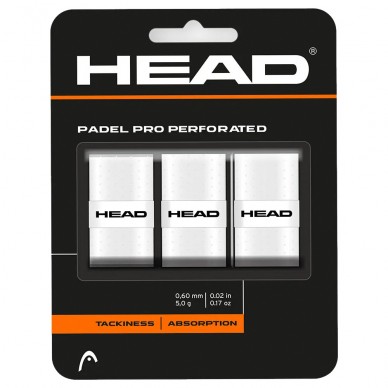 Overgrips Head Padel Pro Perforados 3 Pack blancos