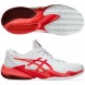 Zapatillas Asics Court FF3 Novak Clay white electric red 2025