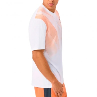 Camiseta Head Topspin blanca naranja