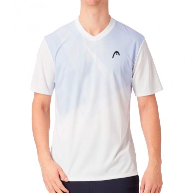 Camiseta Head Topspin azul blanca