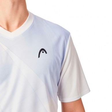 Camiseta Head Topspin azul blanca