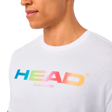 Camiseta Head Rainbow blanca