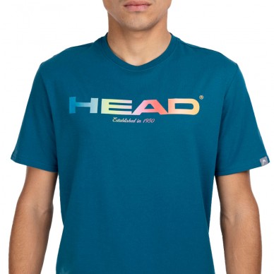 Camiseta Head Rainbow verde azulado