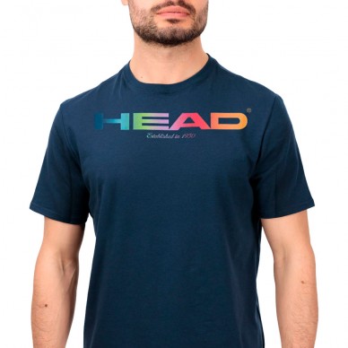 Camiseta Head Rainbow azul oscuro