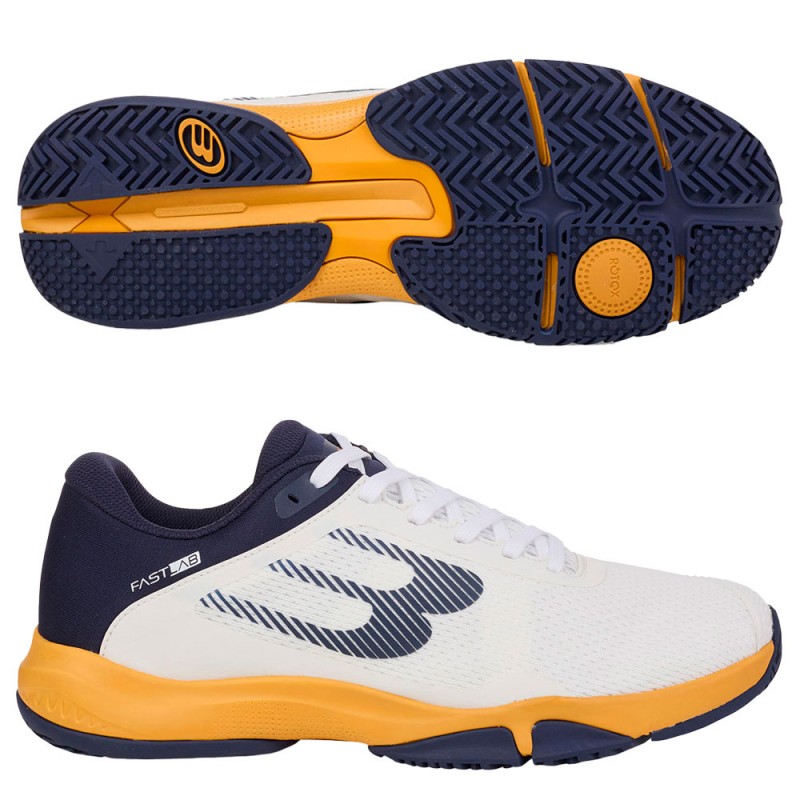 Zapatillas Bullpadel Hybrid Fly 25I white orange 2025
