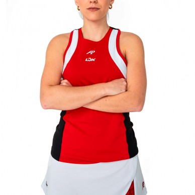 Camiseta Lok Elk A1Padel roja blanca negra