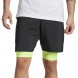 Short Adidas Club 2IN1 negro amarillo