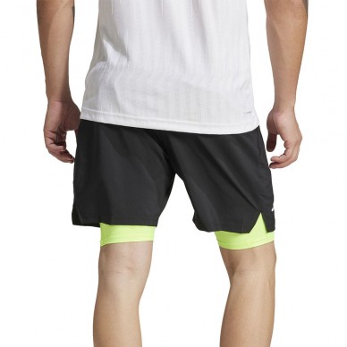 Short Adidas Club 2IN1 negro amarillo