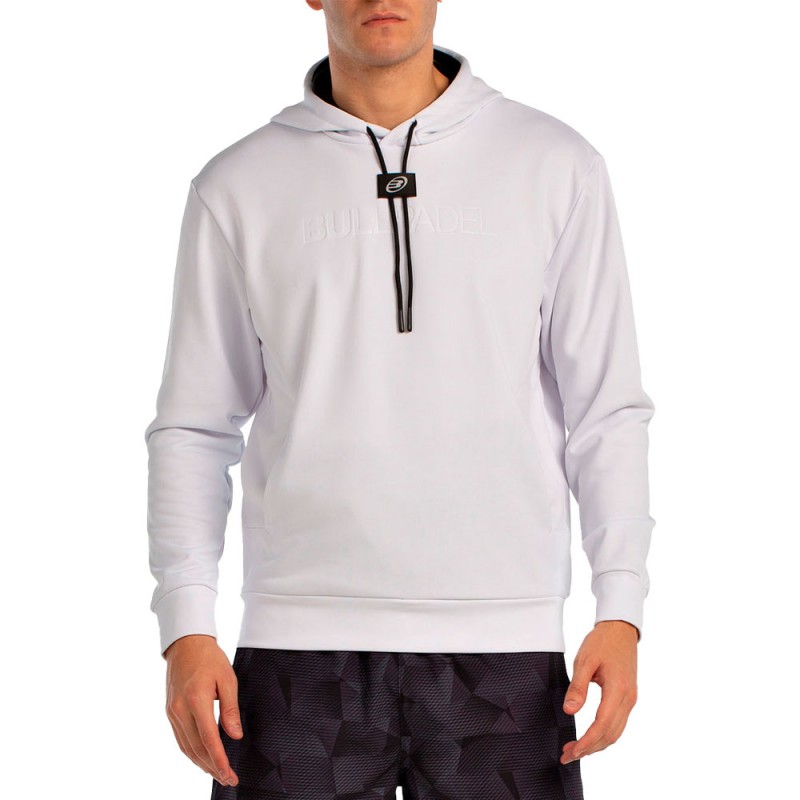 Sudadera Bullpadel Binee blanca