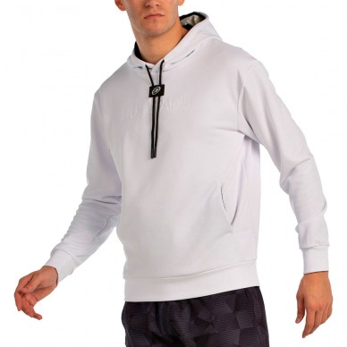 Sudadera Bullpadel Binee blanca