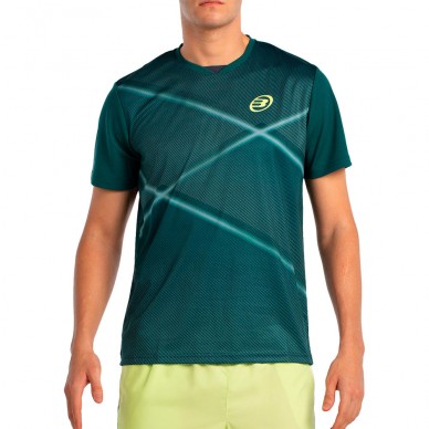 Camiseta Bullpadel Ladra verde oscuro