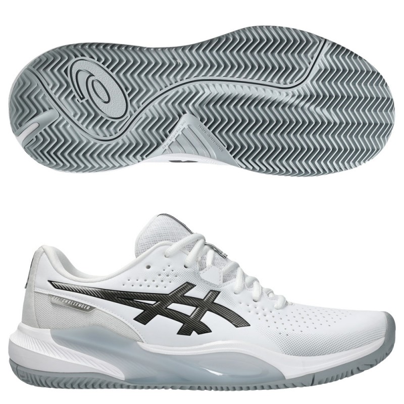 Asics Gel Challenger 15 Clay blancas y negras 2025 | Sujeción y