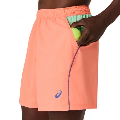 Short Asics Padel Court 7in naranja