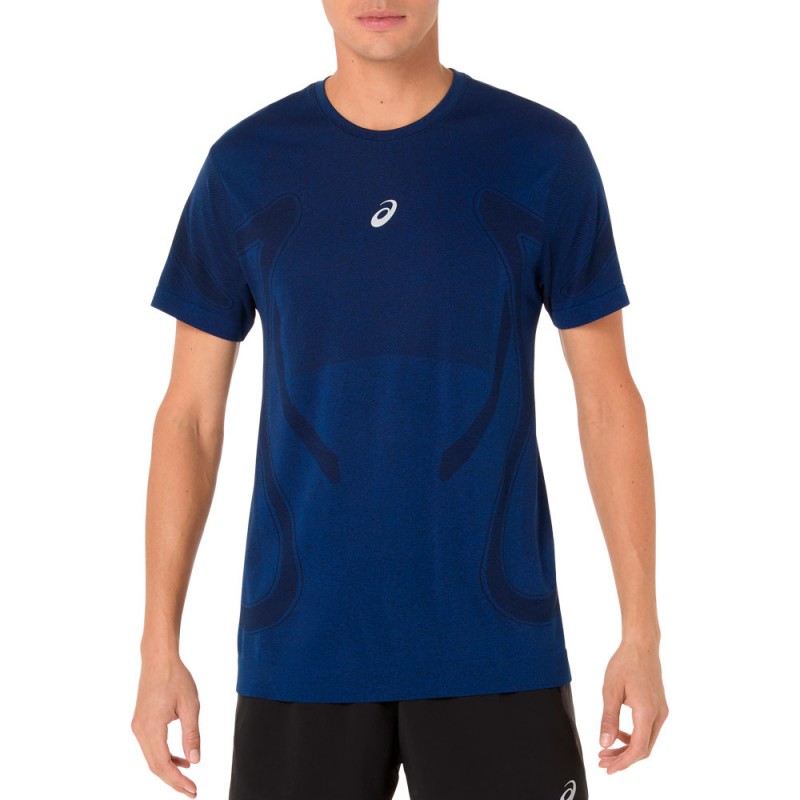 Camiseta Asics Seamless SS Top azul