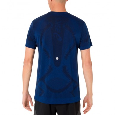 Camiseta Asics Seamless SS Top azul