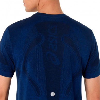 Camiseta Asics Seamless SS Top azul