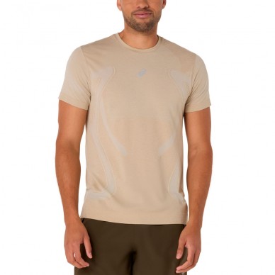 Camiseta Asics Seamless SS Top blanco roto