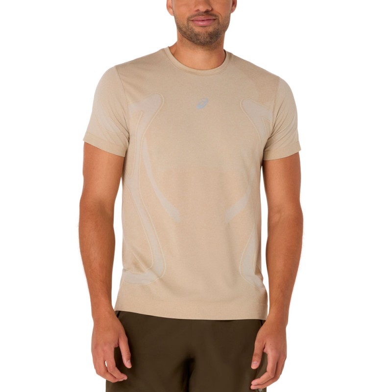Camiseta Asics Seamless SS Top blanco roto