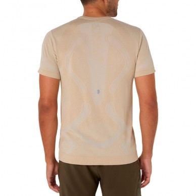 Camiseta Asics Seamless SS Top blanco roto
