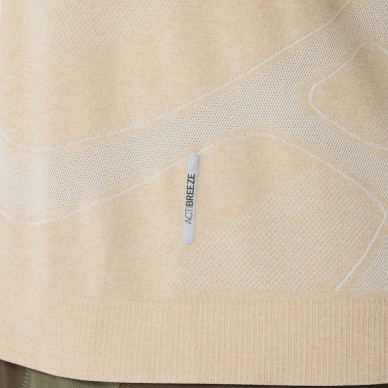 Camiseta Asics Seamless SS Top blanco roto