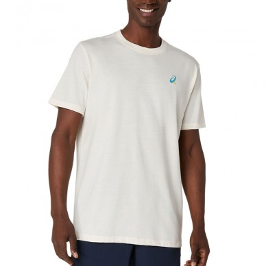 Camiseta Asics Court Graphics SS Top crema