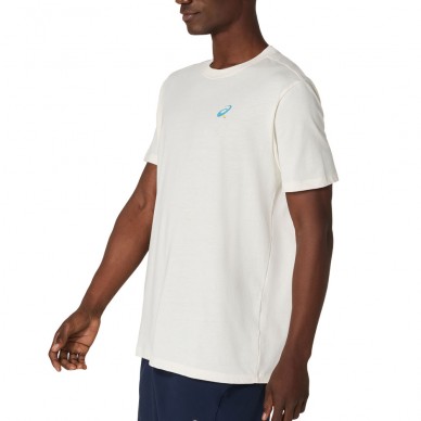 Camiseta Asics Court Graphics SS Top crema