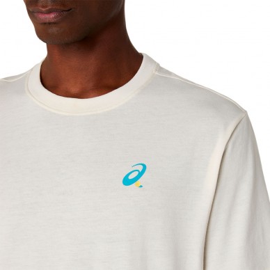 Camiseta Asics Court Graphics SS Top crema