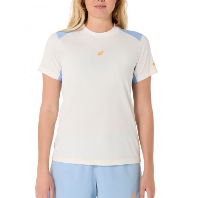 Camiseta Asics Padel Court SS Top crema