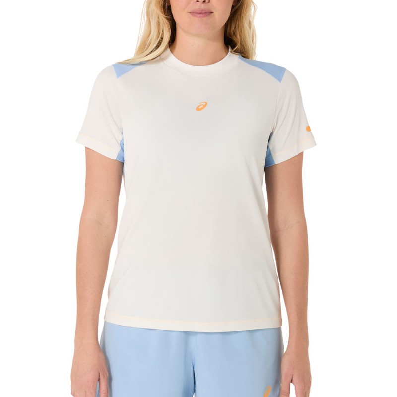 Camiseta Asics Padel Court SS Top crema