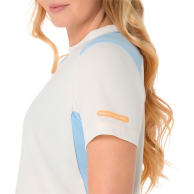Camiseta Asics Padel Court SS Top crema