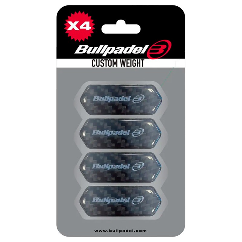 Protector Bullpadel Custom Weight Pack 4 unidades negro Protector Bullpadel Custom Weight Pack 4 unidades negro