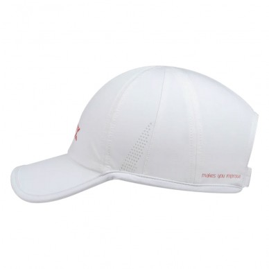Gorra Nox Cap blanca logo rojo