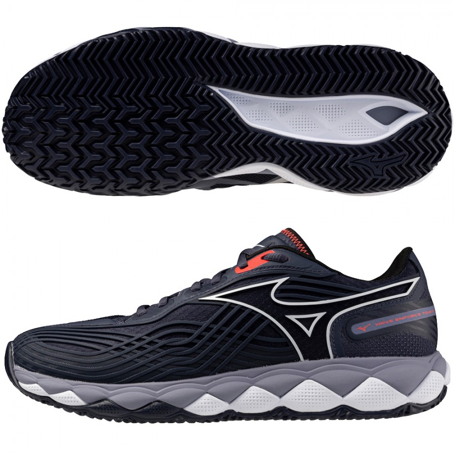 Mizuno Wave Enforce Tour 2 CC gris y negro 2025 | Estabilidad y