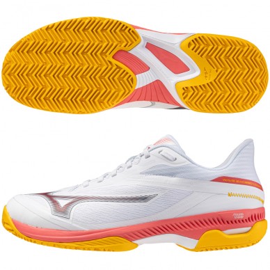 Zapatillas Mizuno Wave Exceed Court CC white calypso coral 2025