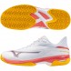 Zapatillas Mizuno Wave Exceed Court CC white calypso coral 2025