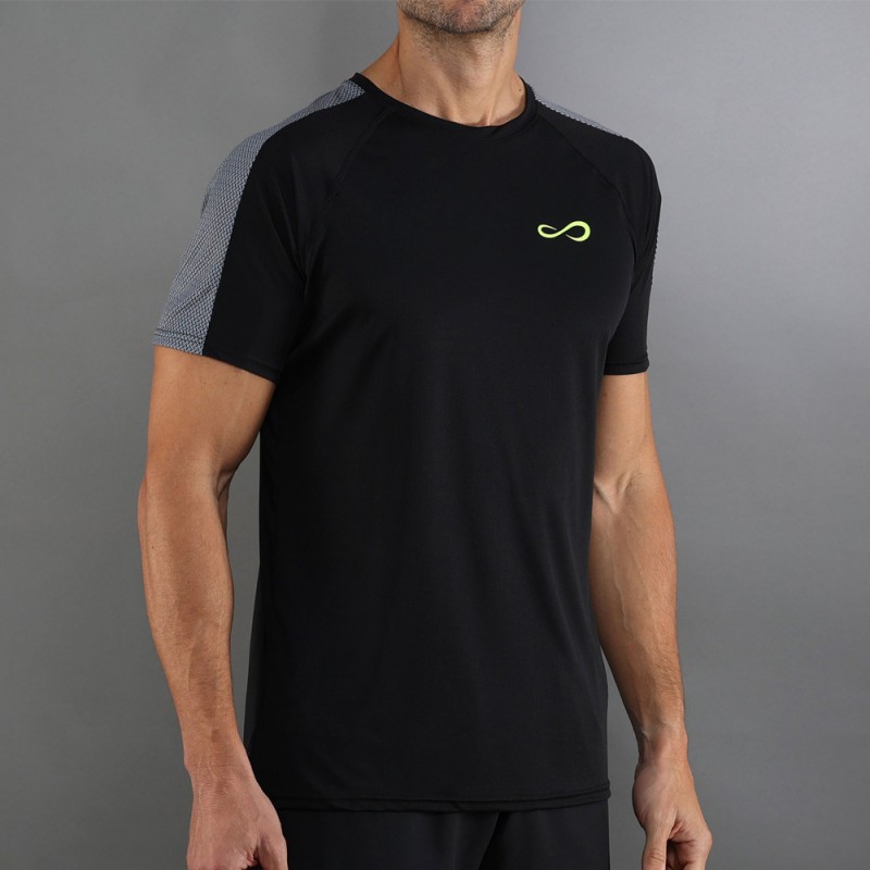 Camiseta Endless Vector negra gris
