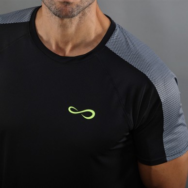 Camiseta Endless Vector negra gris