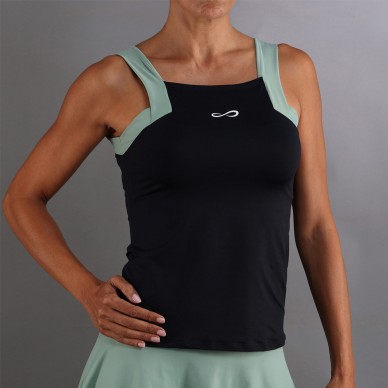 Camiseta Endless Breeze negro verde forest