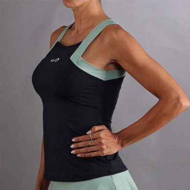 Camiseta Endless Breeze negro verde forest