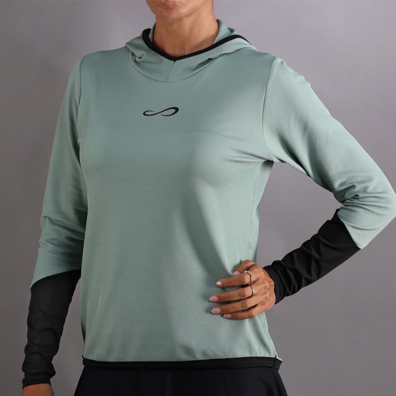 Sudadera Endless Breath Line verde bosque