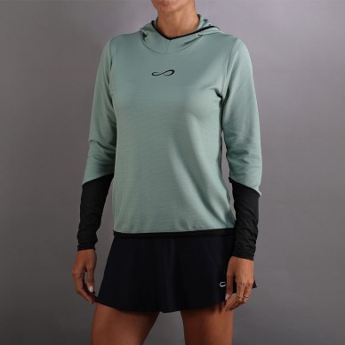 Sudadera Endless Breath Line verde bosque