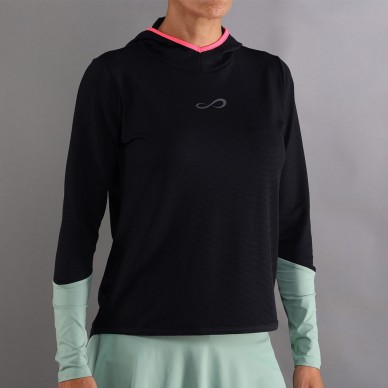 Sudadera Endless Breath Line negra verde