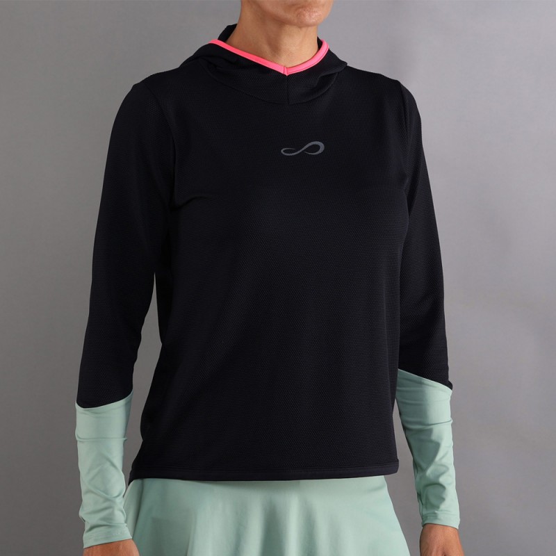 Sudadera Endless Breath Line negra verde
