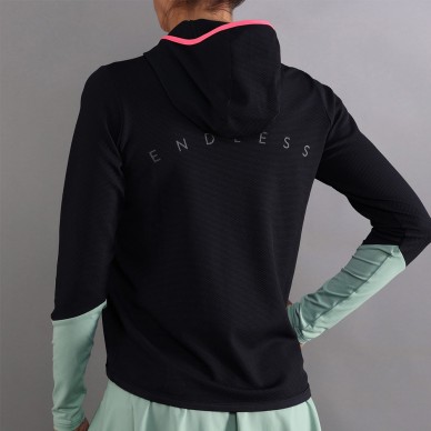 Sudadera Endless Breath Line negra verde