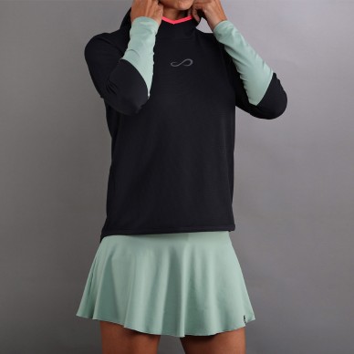 Sudadera Endless Breath Line negra verde