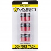 3 Overgrips Vairo Confort Tack Rojos