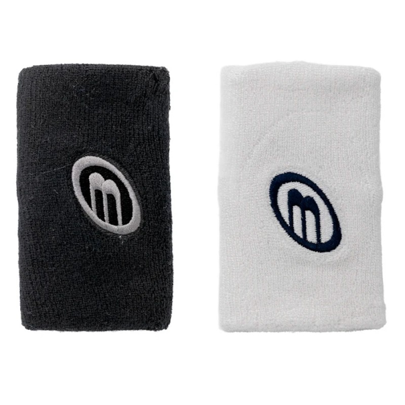 Muñequeras Bullpadel BPMU254I blanca negra