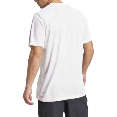 Camiseta Adidas Club Graph blanca gris