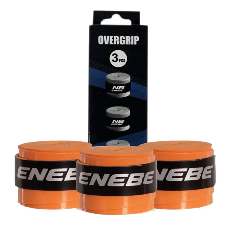 Overgrips Enebe lisos x 3 naranjas